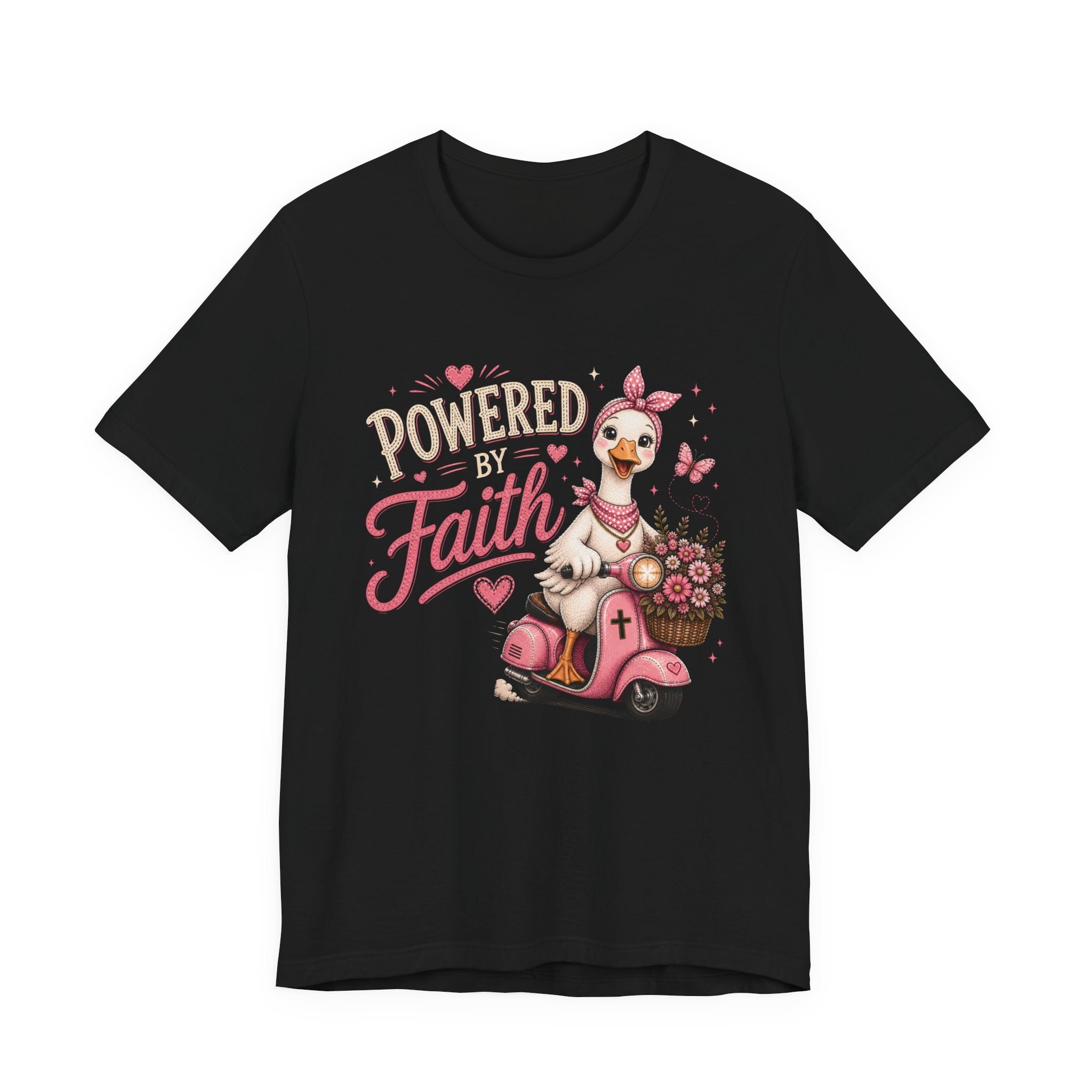 Powered by Faith Goose Shirt for Women | Cute Christian Boutique Tee