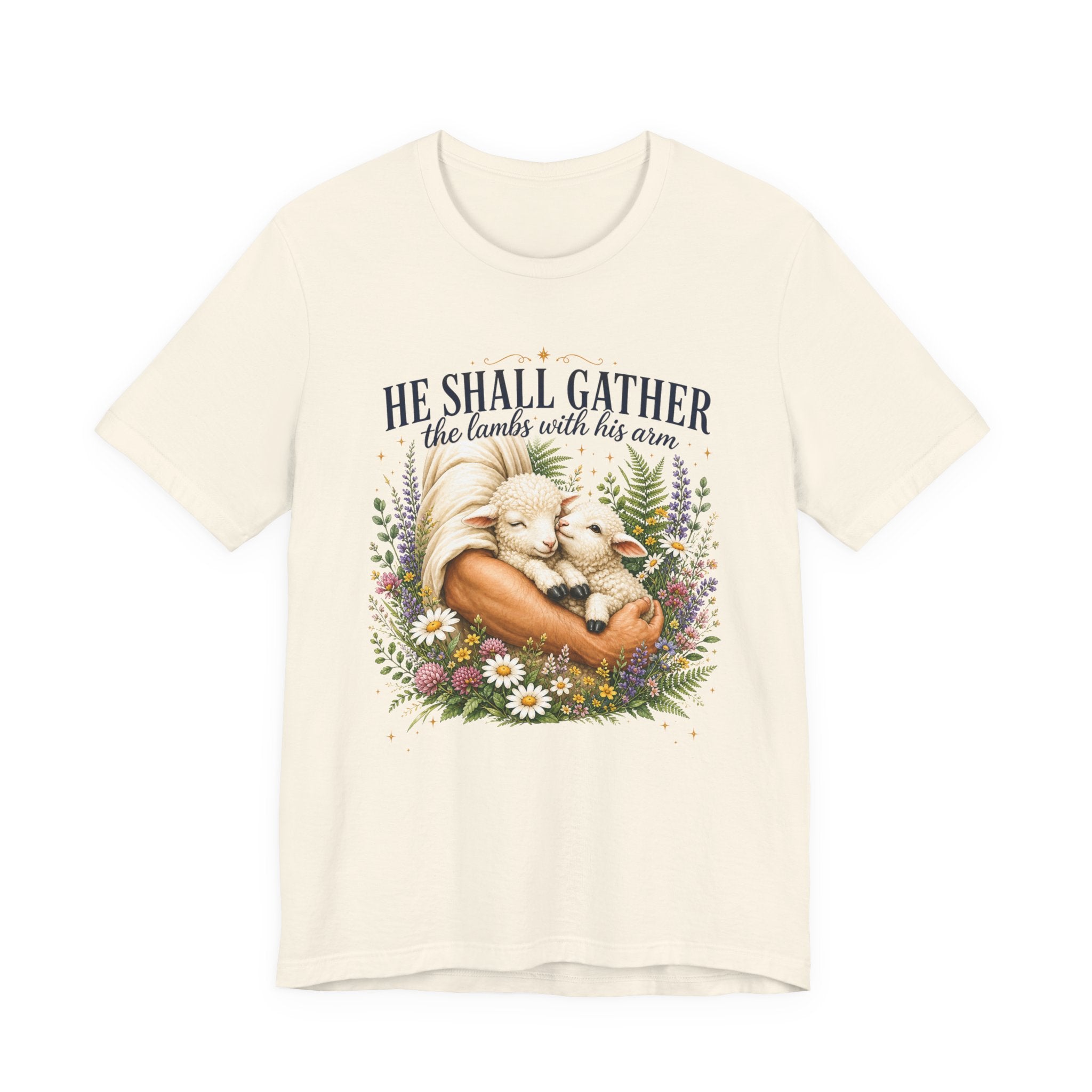 He Shall Gather the Lambs, Classic Isaiah 40:11 Tee Shirt