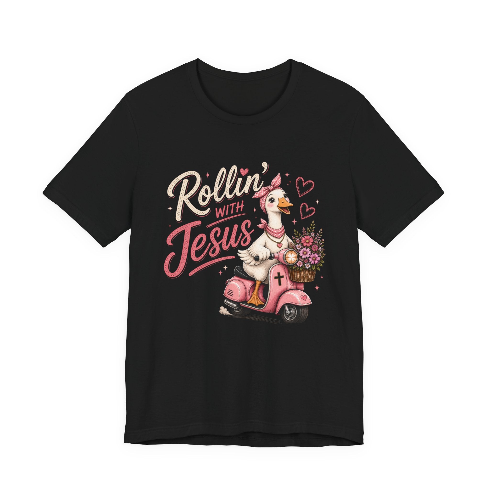 Rollin' with Jesus Goose Shirt for Women | Cute Christian Boutique Tee