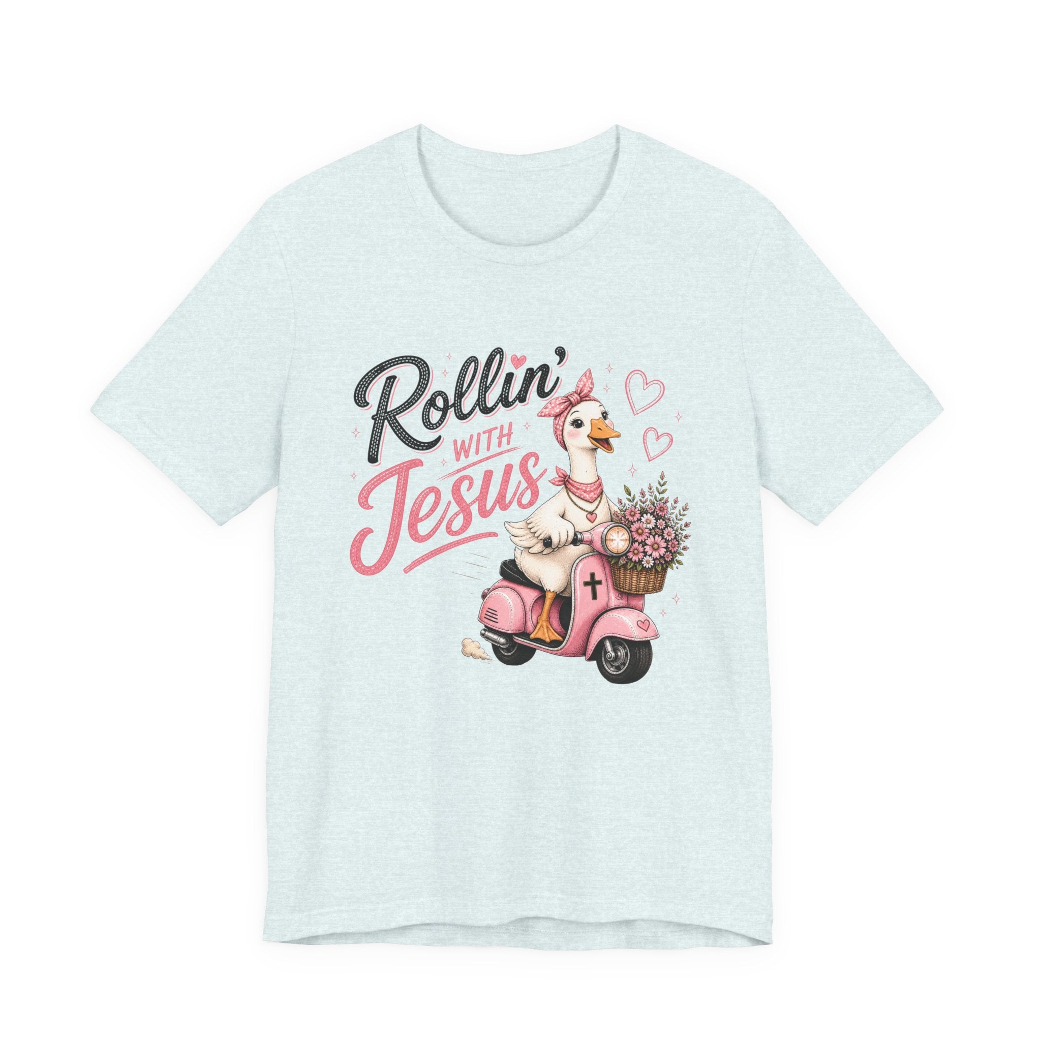 Rollin' with Jesus Goose Shirt for Women | Cute Christian Boutique Tee