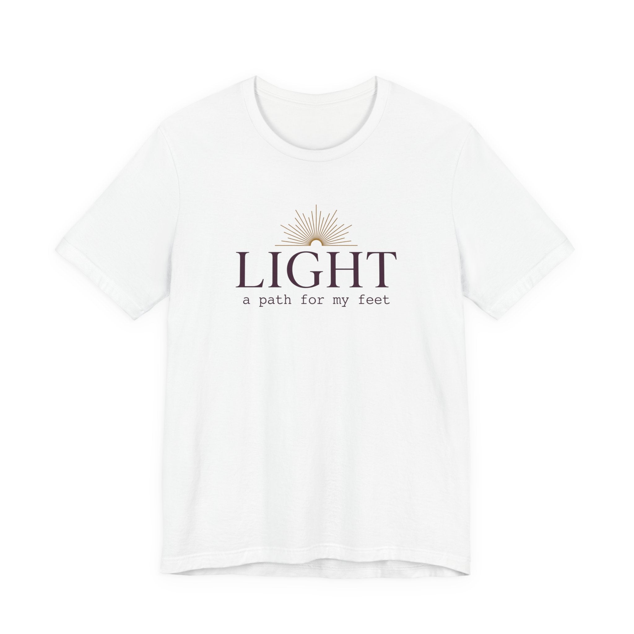 Light, a path for my feet, Christian T-Shirt