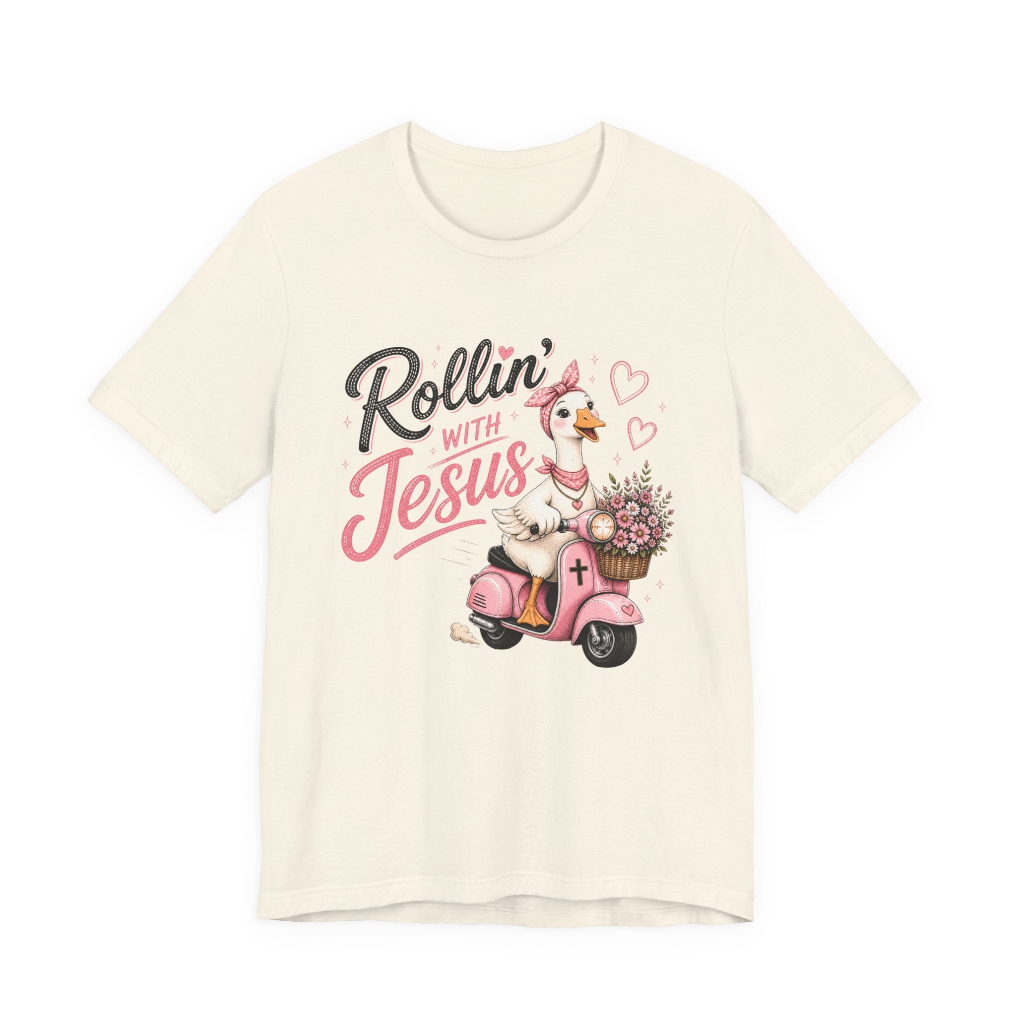 Rollin' with Jesus Goose Shirt for Women | Cute Christian Boutique Tee