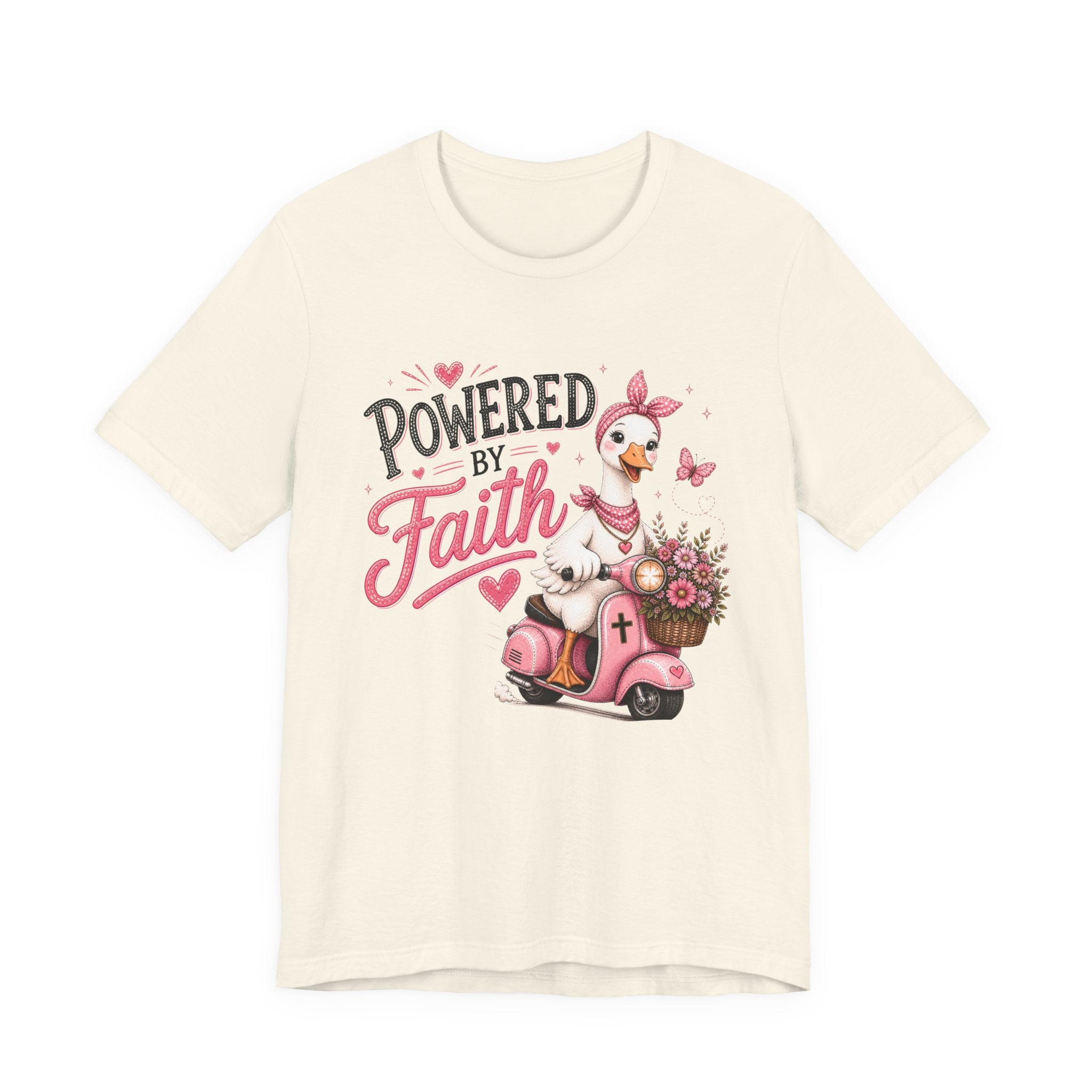 Powered by Faith Goose Shirt for Women | Cute Christian Boutique Tee