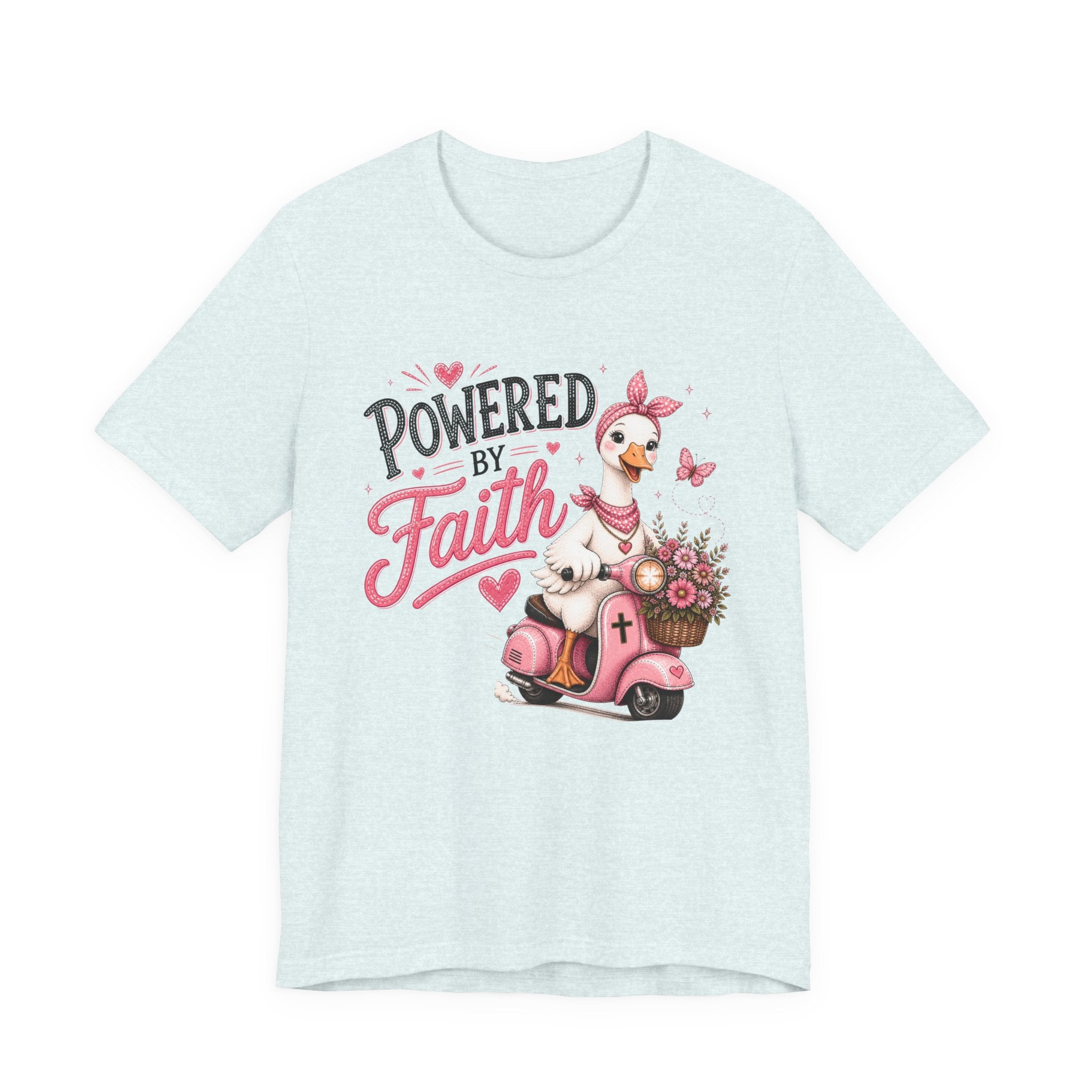 Powered by Faith Goose Shirt for Women | Cute Christian Boutique Tee