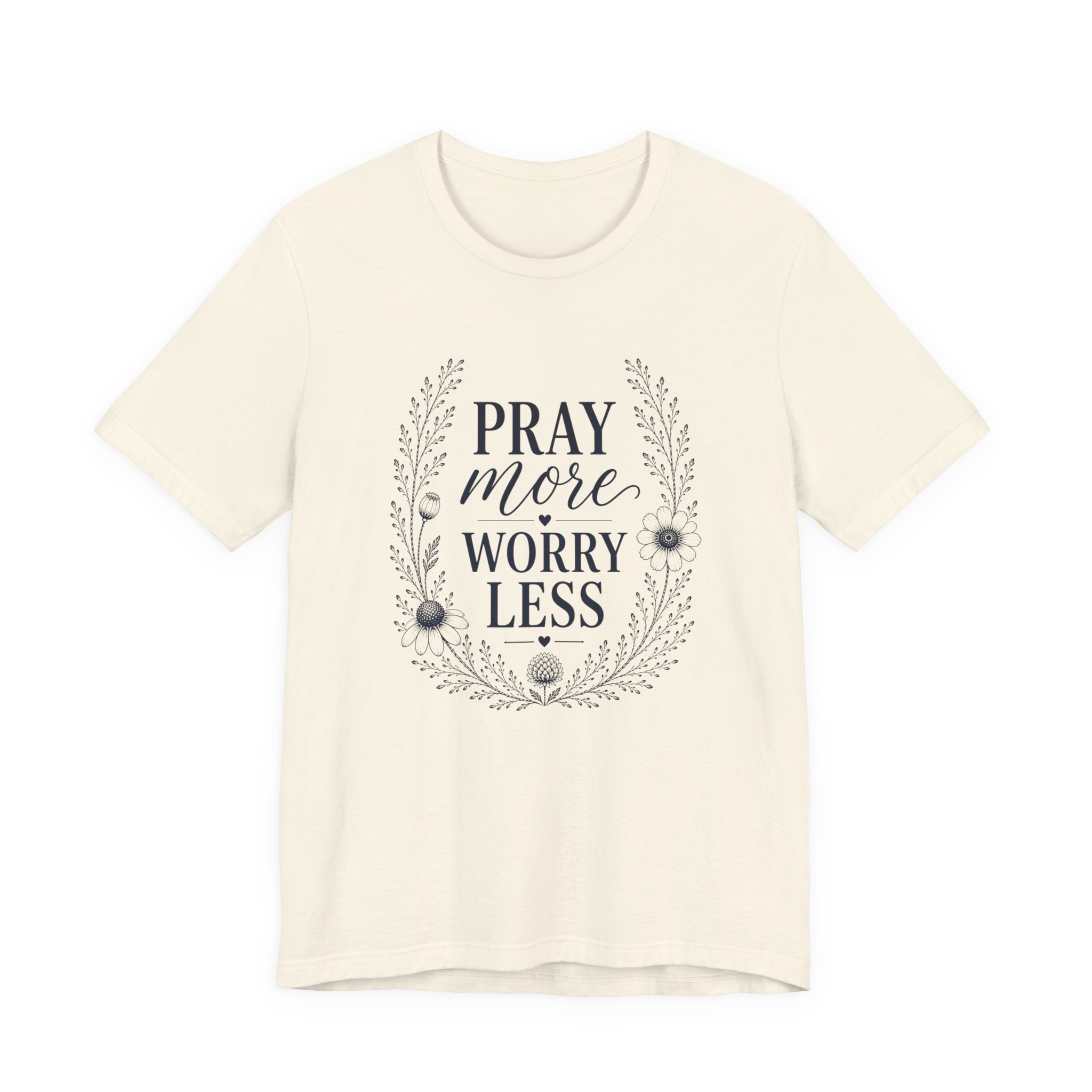 Pray More Worry Less Shirt | Inspirational Christian Tee for Women