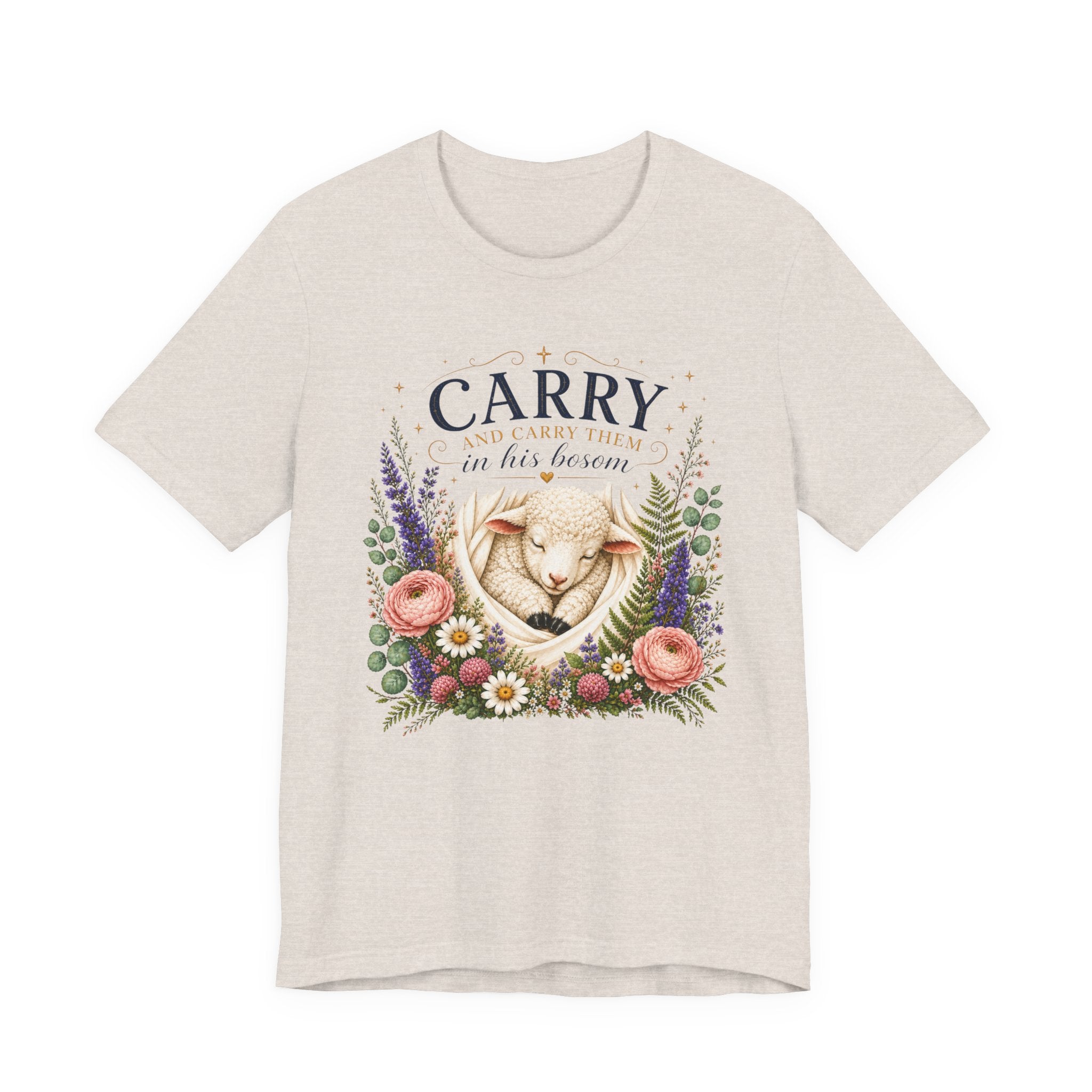 and Carry them in his Bosom, Classic Isaiah 40:11 Shirt