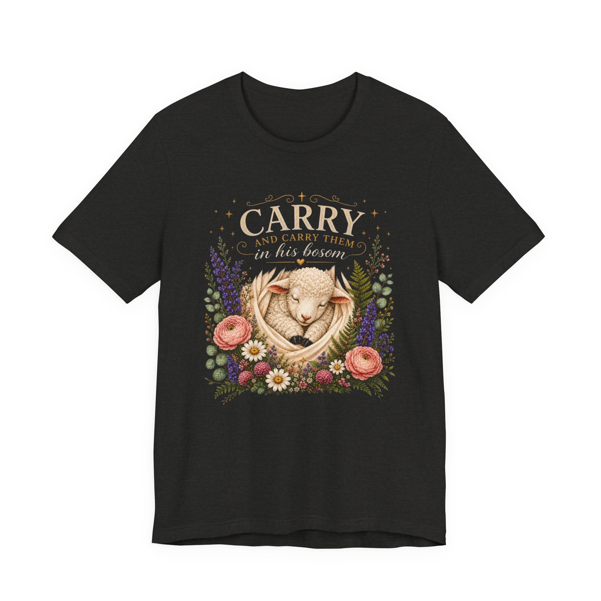 and Carry them in his Bosom, Classic Isaiah 40:11 Shirt