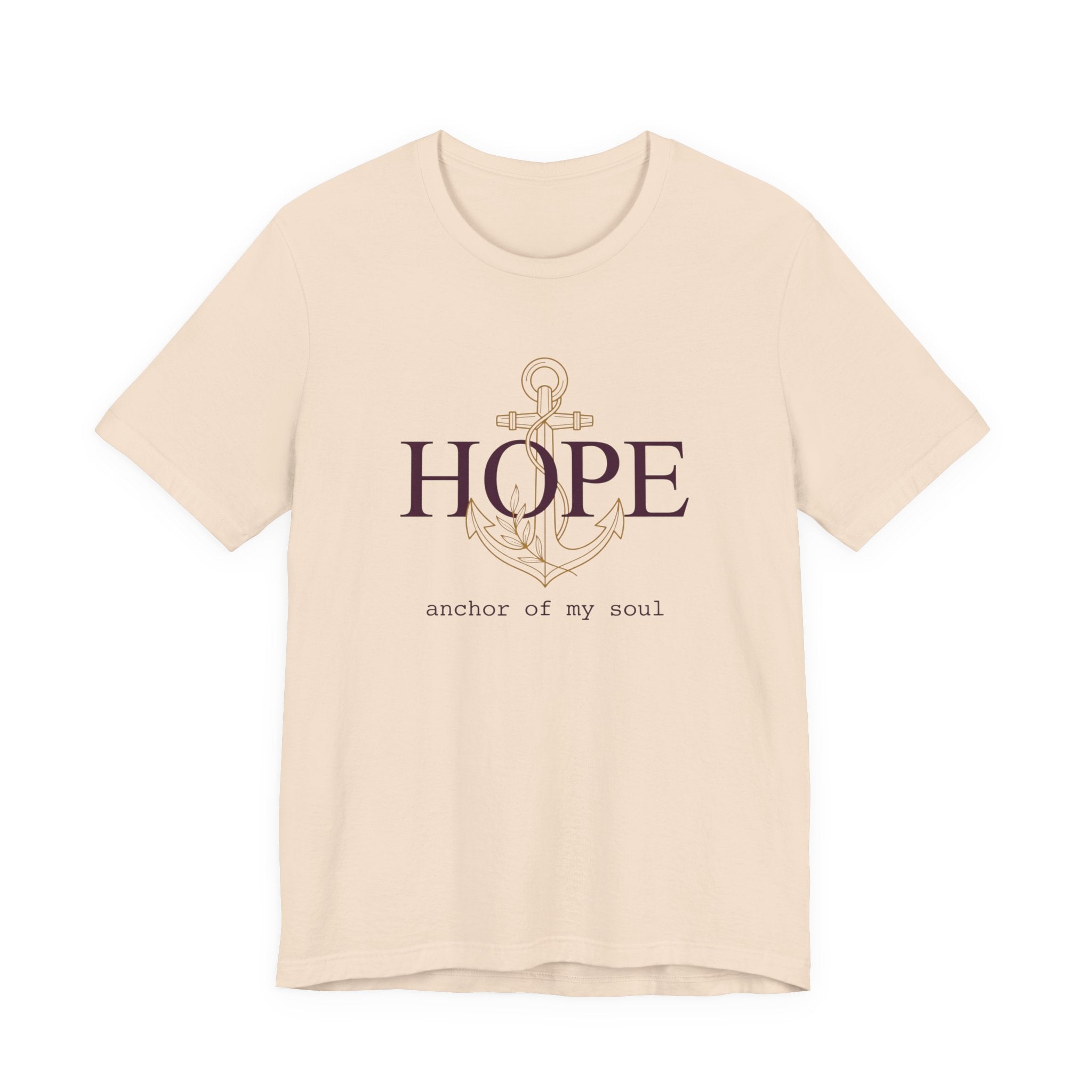 Hope, anchor of my soul, Christian T-Shirt