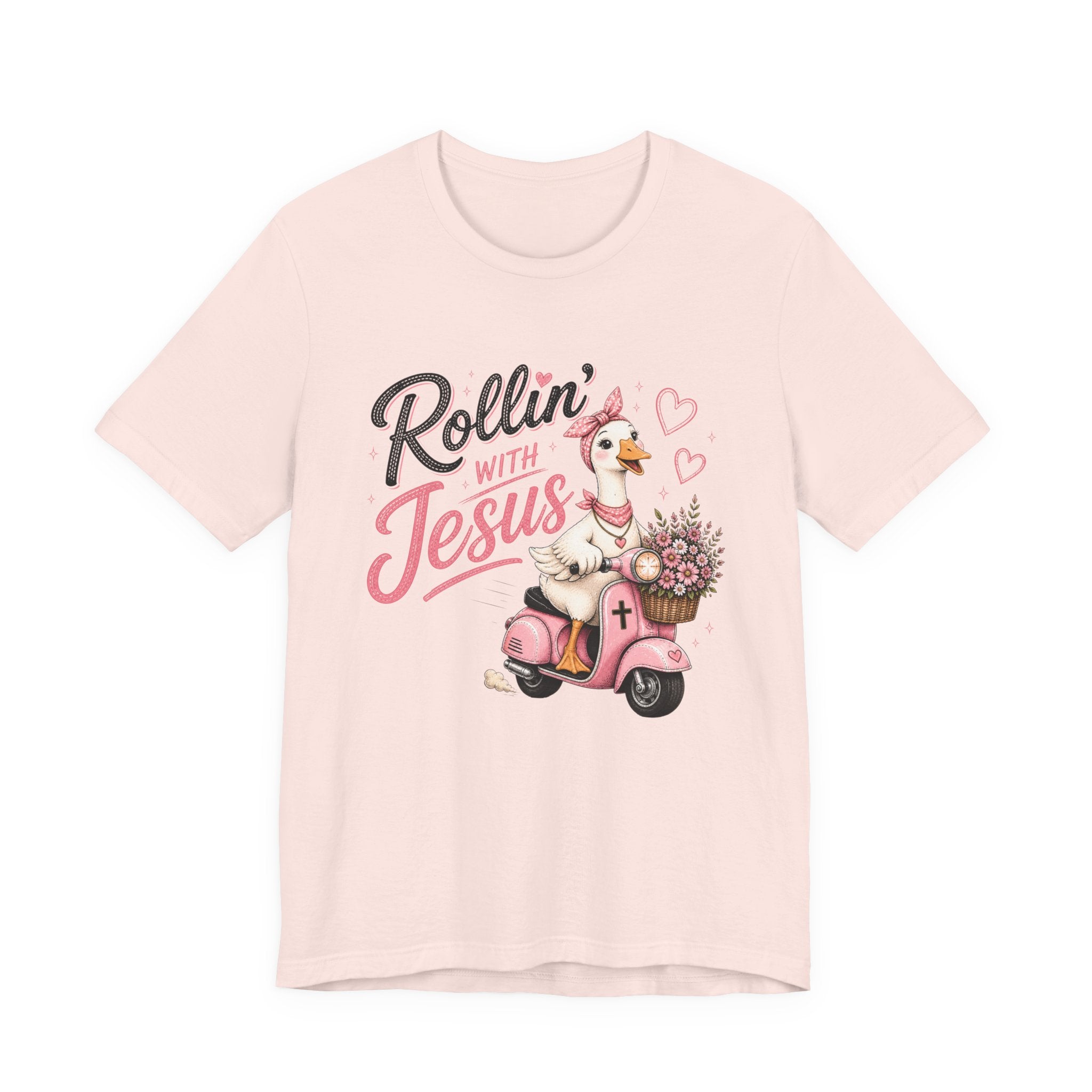 Rollin' with Jesus Goose Shirt for Women | Cute Christian Boutique Tee