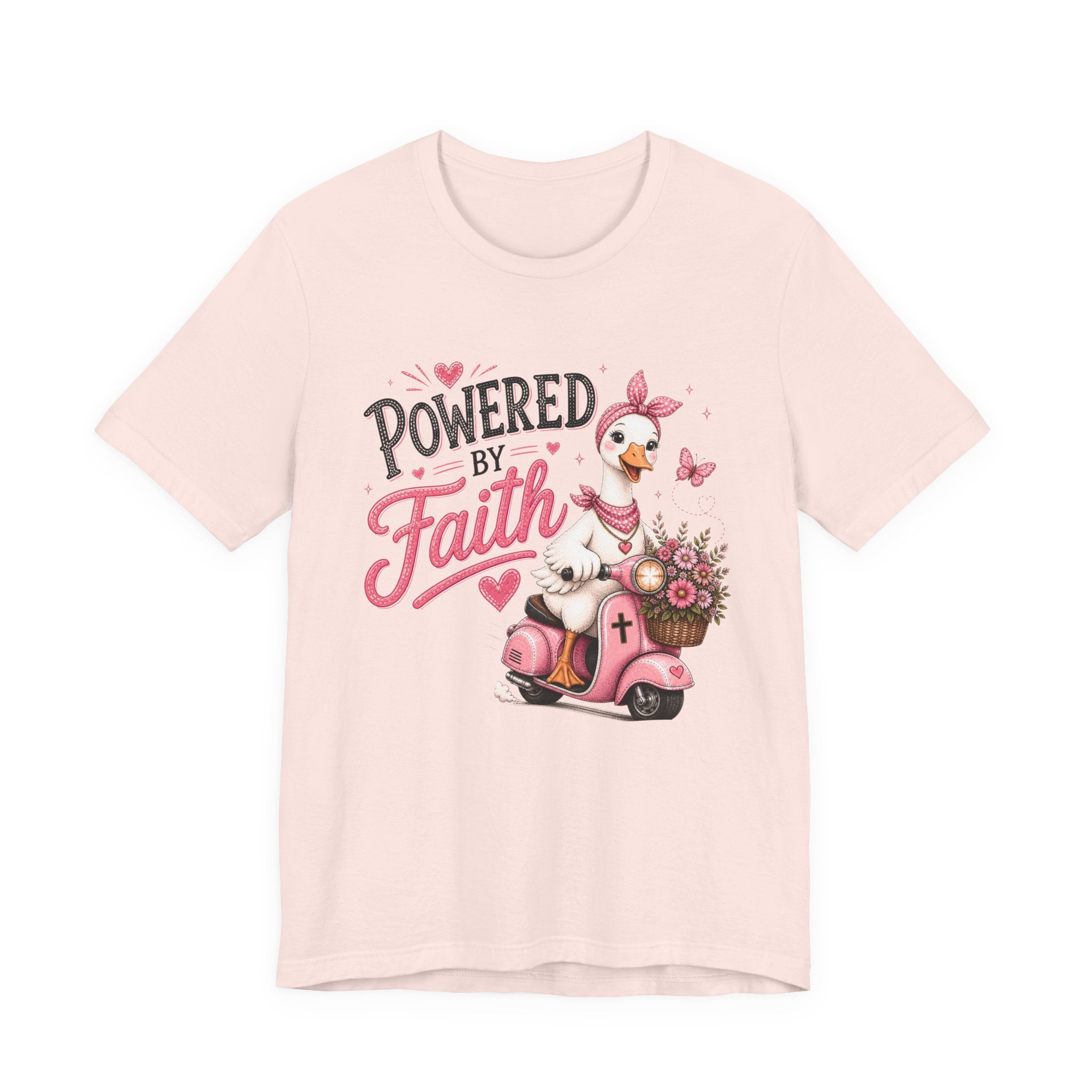 Powered by Faith Goose Shirt for Women | Cute Christian Boutique Tee