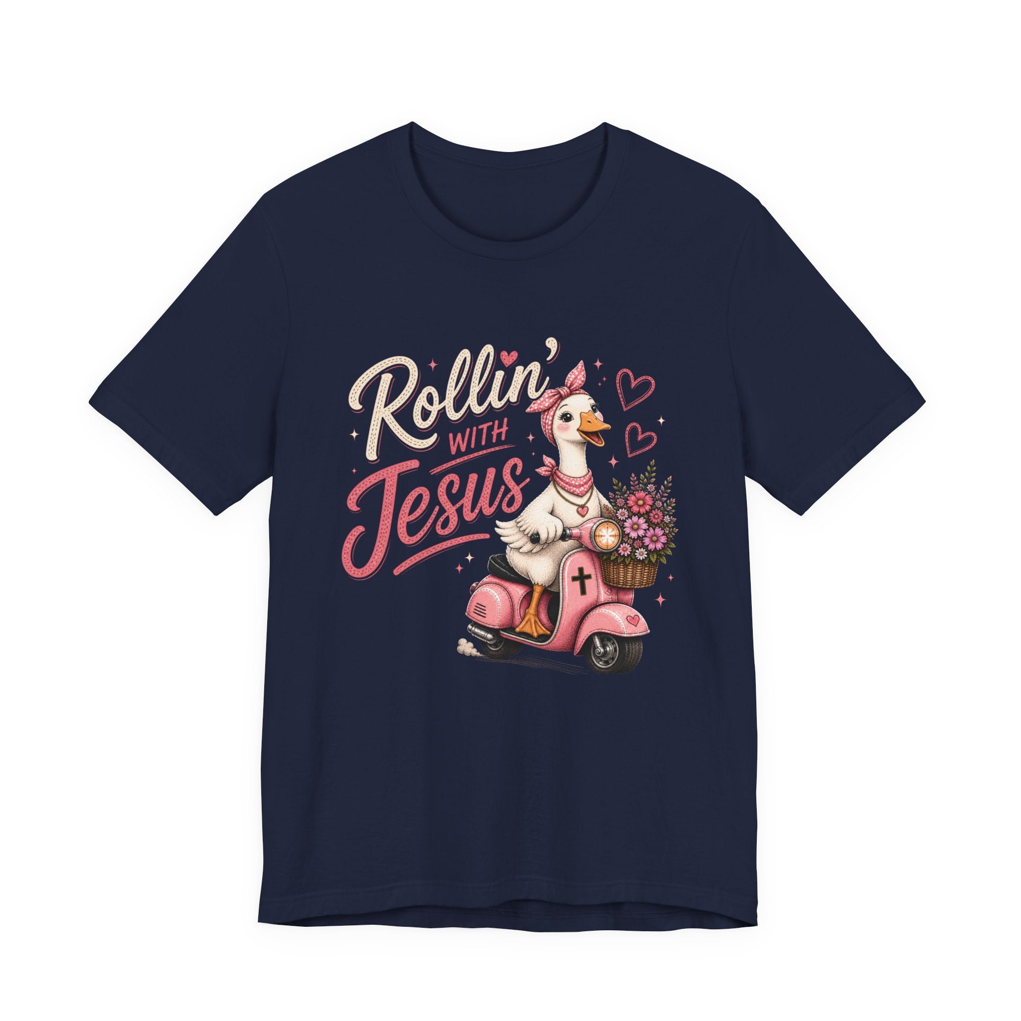 Rollin' with Jesus Goose Shirt for Women | Cute Christian Boutique Tee