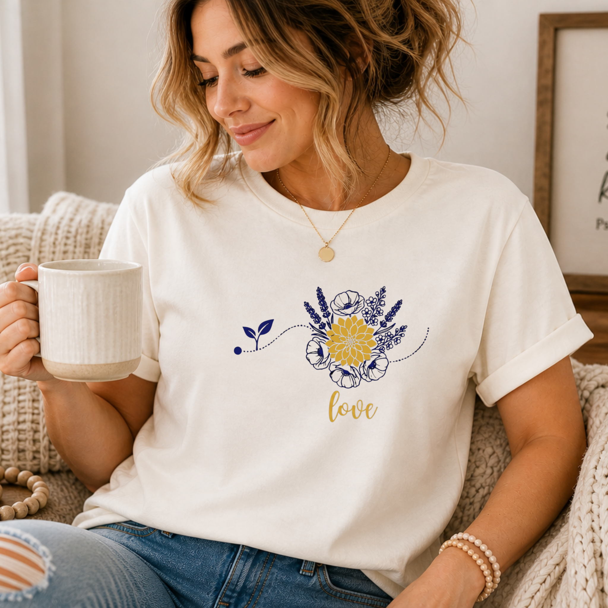 Love Floral Christian Shirt | Inspirational Boutique Tee for Women