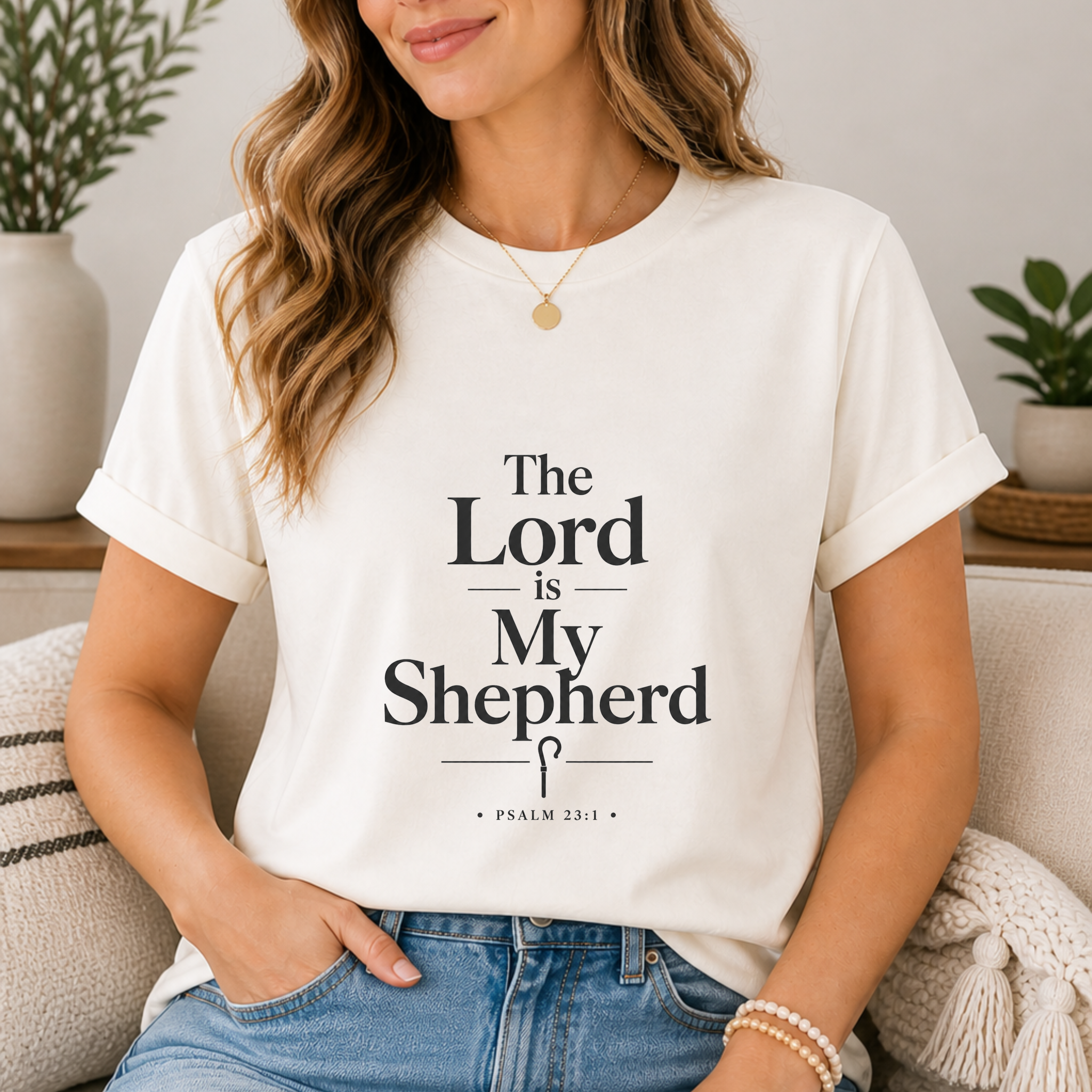 I Shall Not Want Shirt – Psalm 23:1 Christian T-Shirt