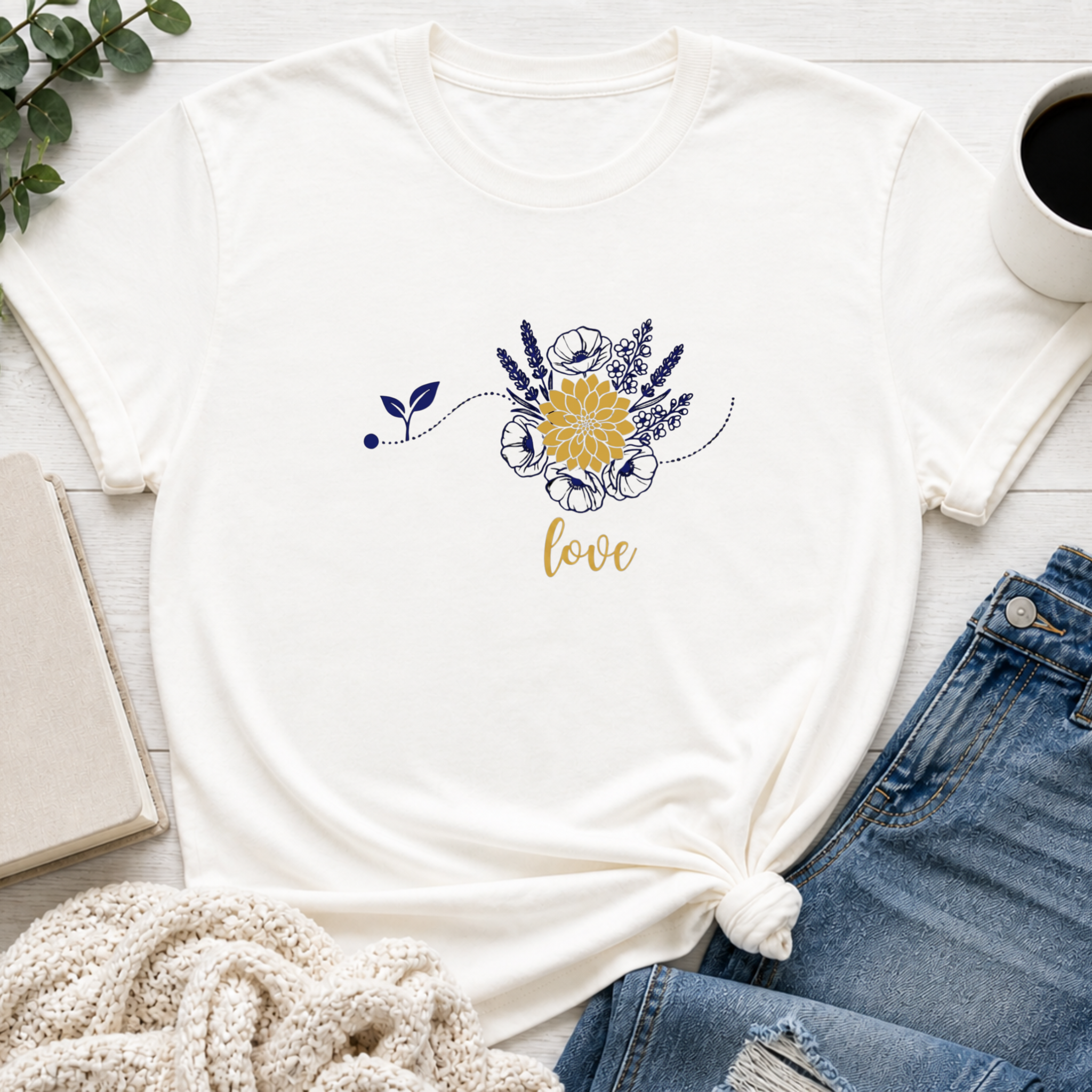 Love Floral Christian Shirt | Inspirational Boutique Tee for Women